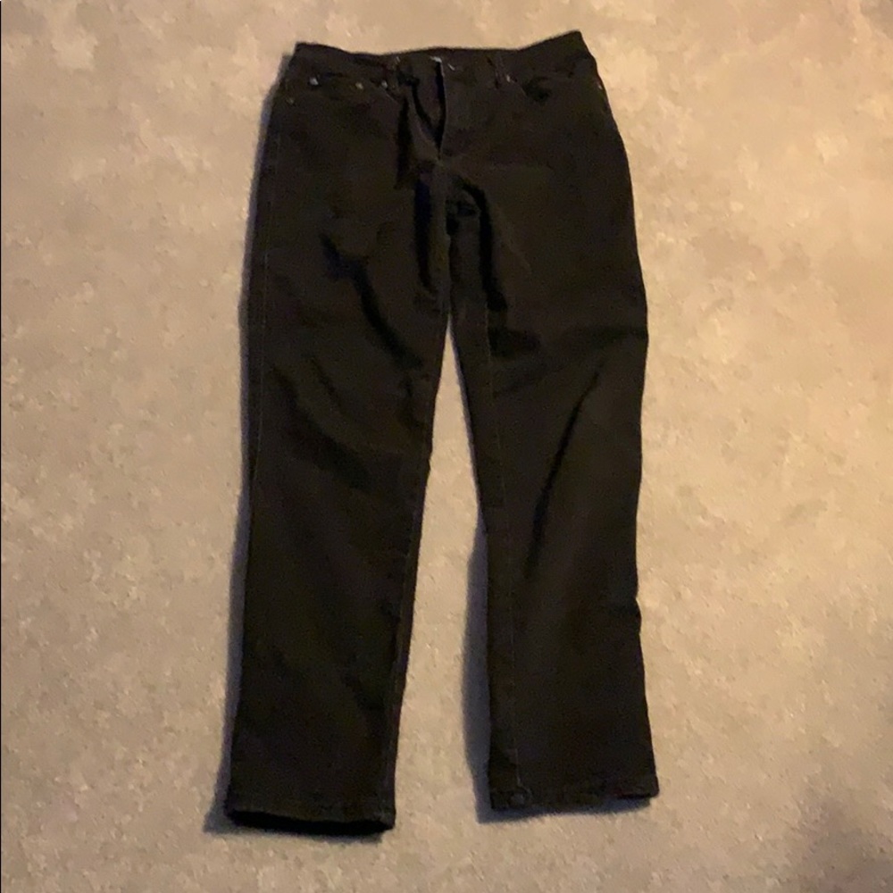 Diana Gilman black stretch Jeans